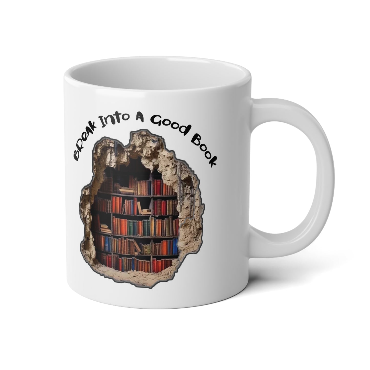 Book Lover Mug, 20oz - Break Into Books Design