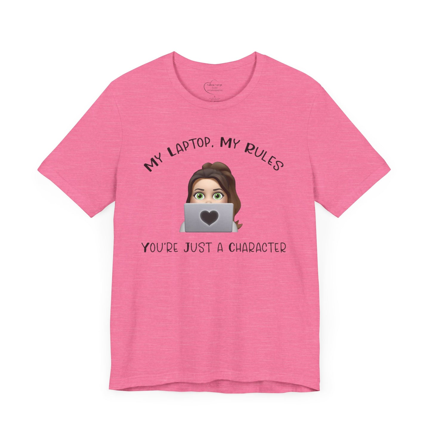 MY LAPTOP, MY RULES - Unisex Jersey Short Sleeve Tee - Witty Writer's Control Book Lover T-Shirt