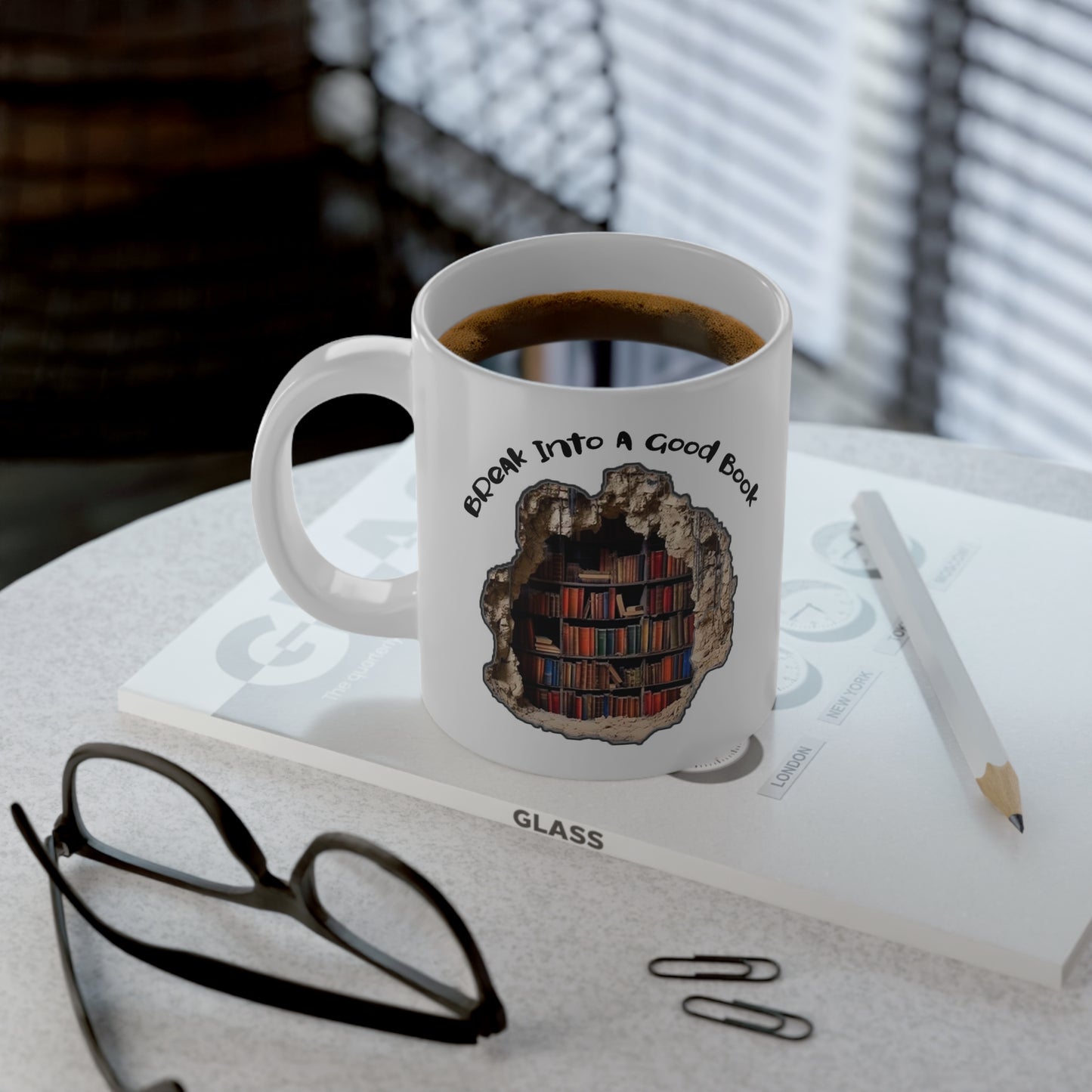 Book Lover Mug, 20oz - Break Into Books Design