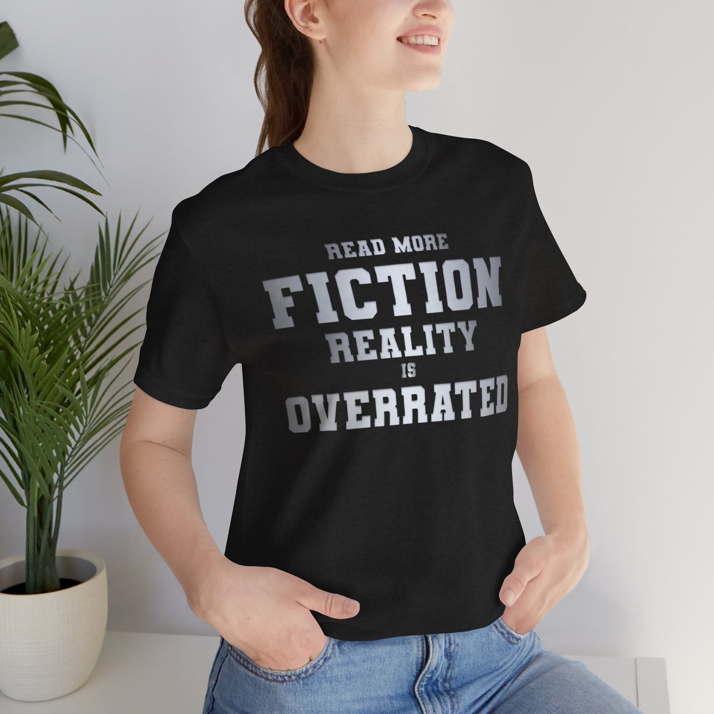 Clever Read Fiction Book Lover T-Shirt - Unisex T-Shirt - 4325