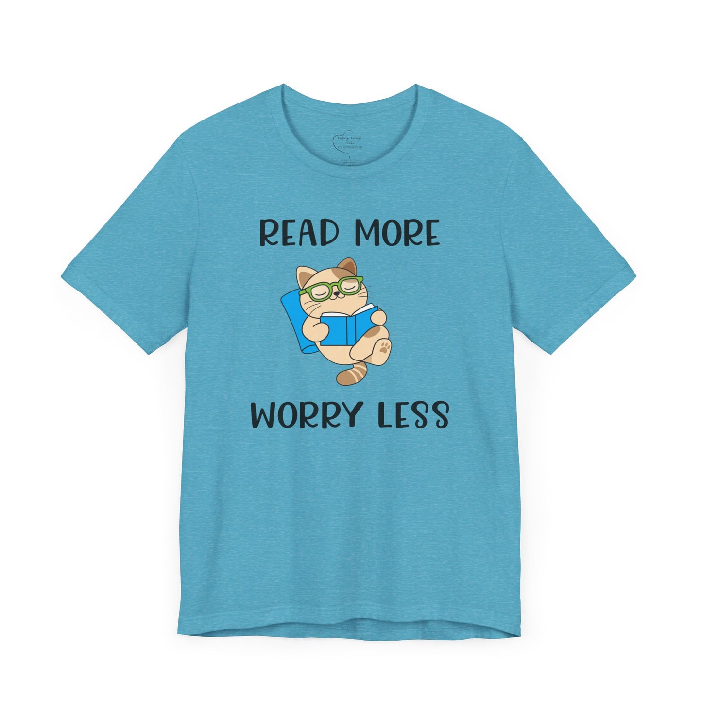 Book Lover T-shirt - Read More Worry Less Unisex Tee