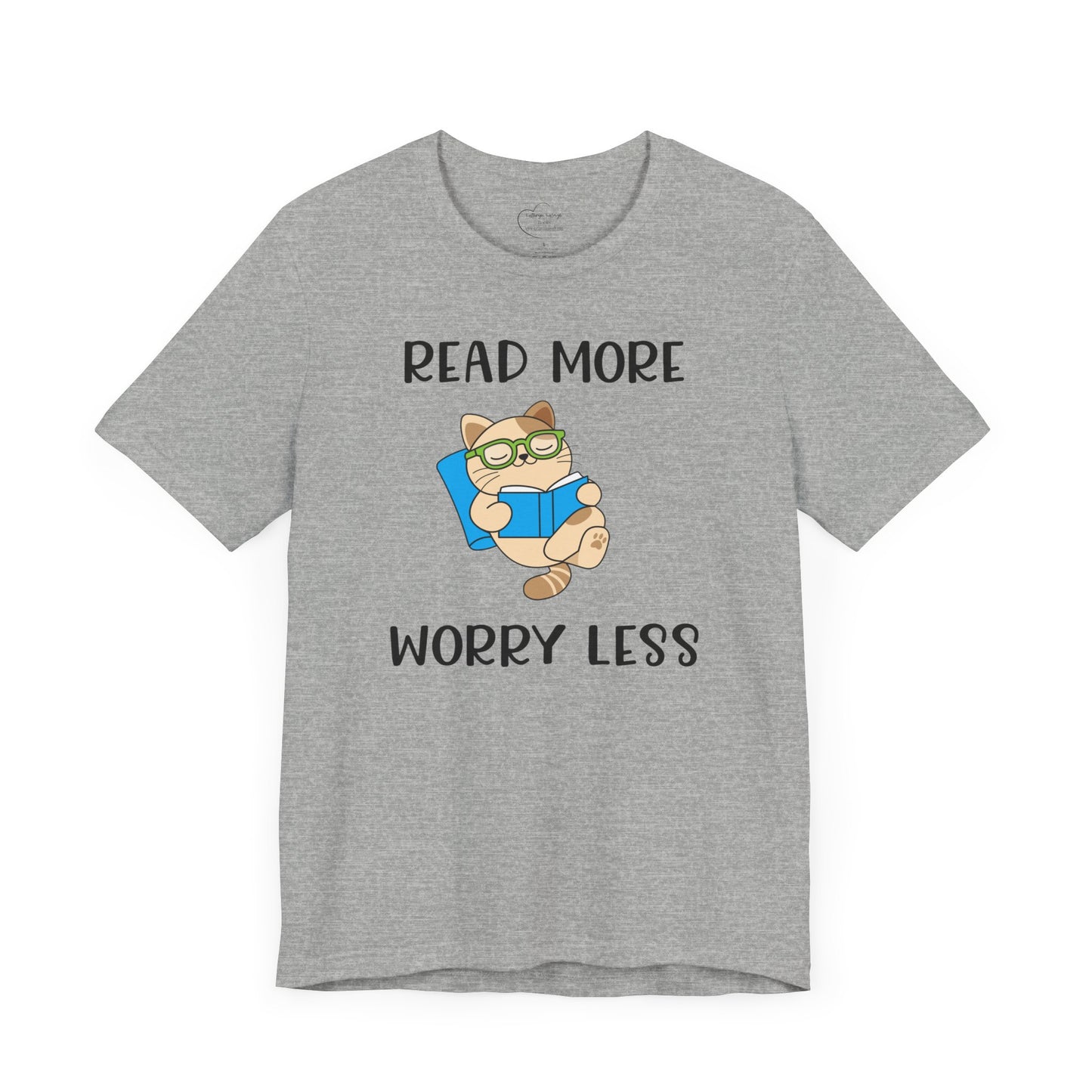 Book Lover T-shirt - Read More Worry Less Unisex Tee