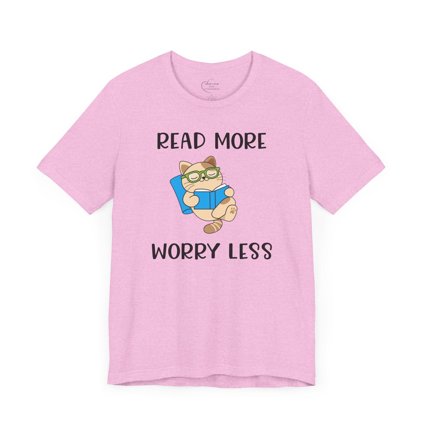 Book Lover T-shirt - Read More Worry Less Unisex Tee