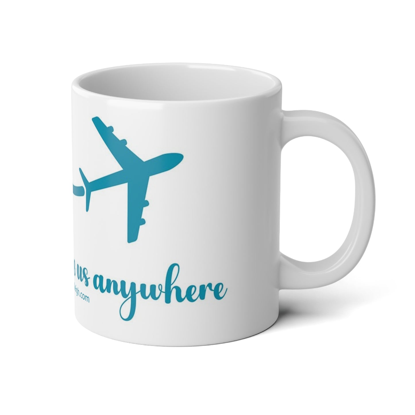 Mug | A Book Can Take You Anywhere | Jumbo Mug, 20oz with Quote Design