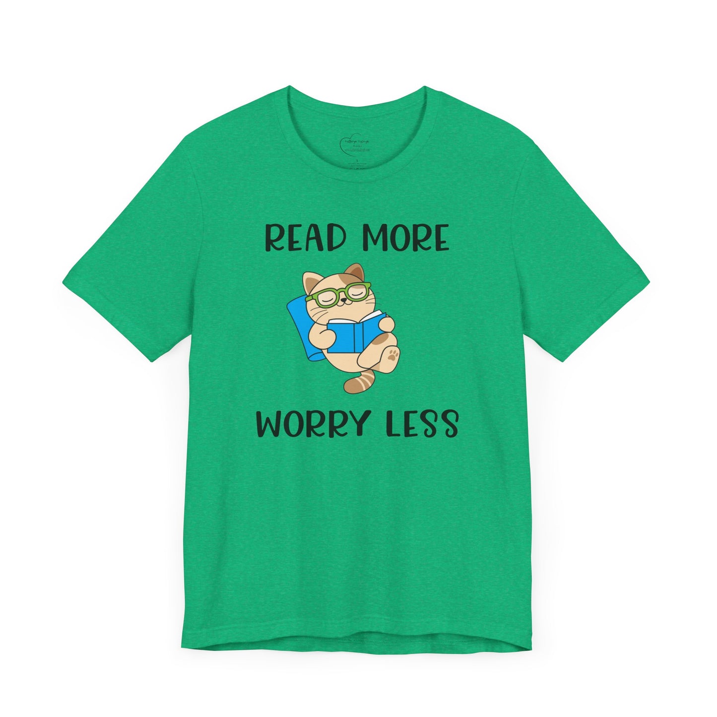 Book Lover T-shirt - Read More Worry Less Unisex Tee
