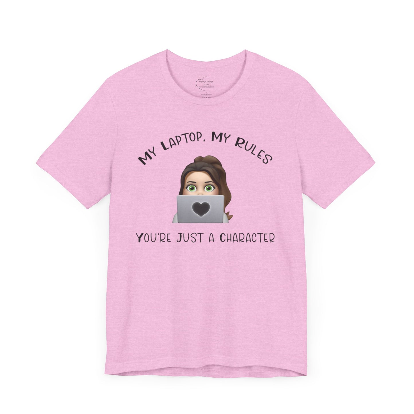 MY LAPTOP, MY RULES - Unisex Jersey Short Sleeve Tee - Witty Writer's Control Book Lover T-Shirt