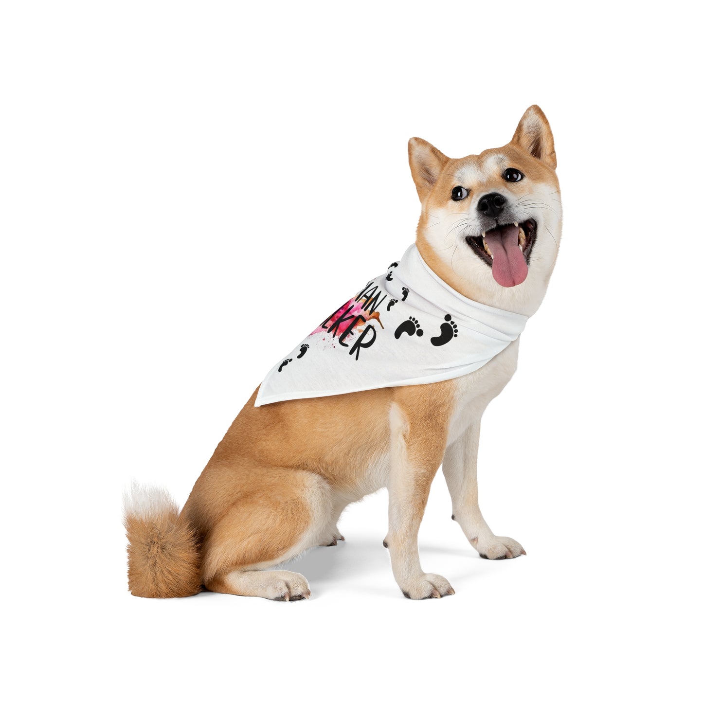 Pet Bandana Human Walker Quote