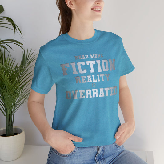 Clever Read Fiction Book Lover T-Shirt - Unisex T-Shirt - 4325